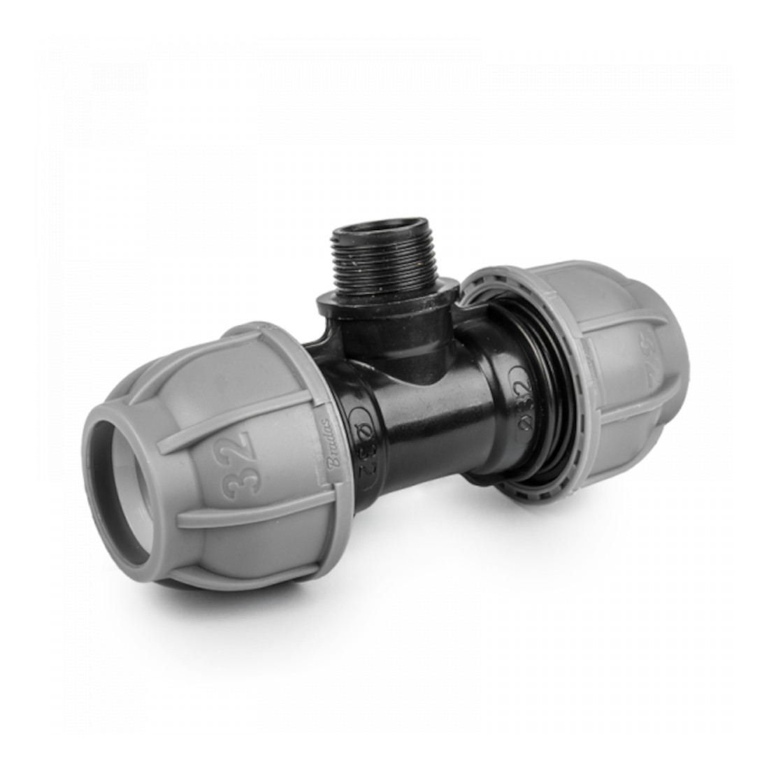 T-piece Tube Connector With External Thread For Pe Pipes