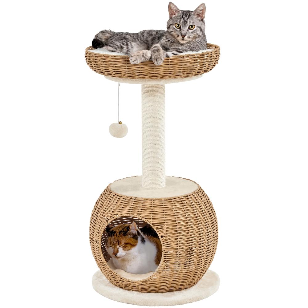 Costoffs Cat Tower Rattan Cat House