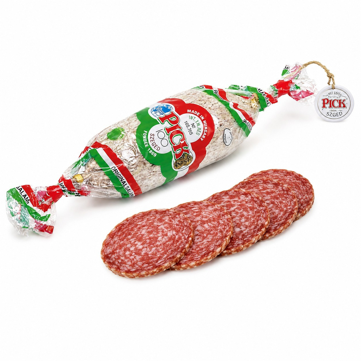Image of Pick Salami Genuine Hungarian 250 G - Original Hungarian Salami In A Piece - Spicy, Air-dried And Sliceable