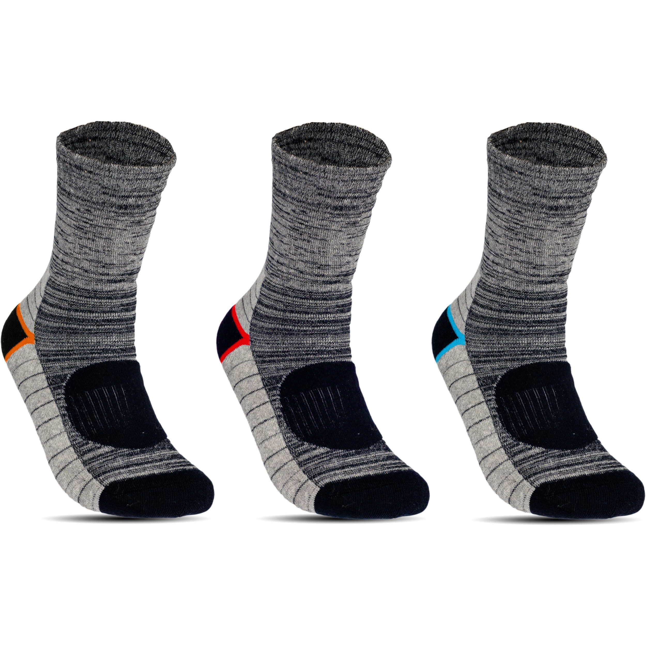 Image of 6 Pairs Of Thermal Socks For Men And Women, Thick Warm Winter Socks For Skiing