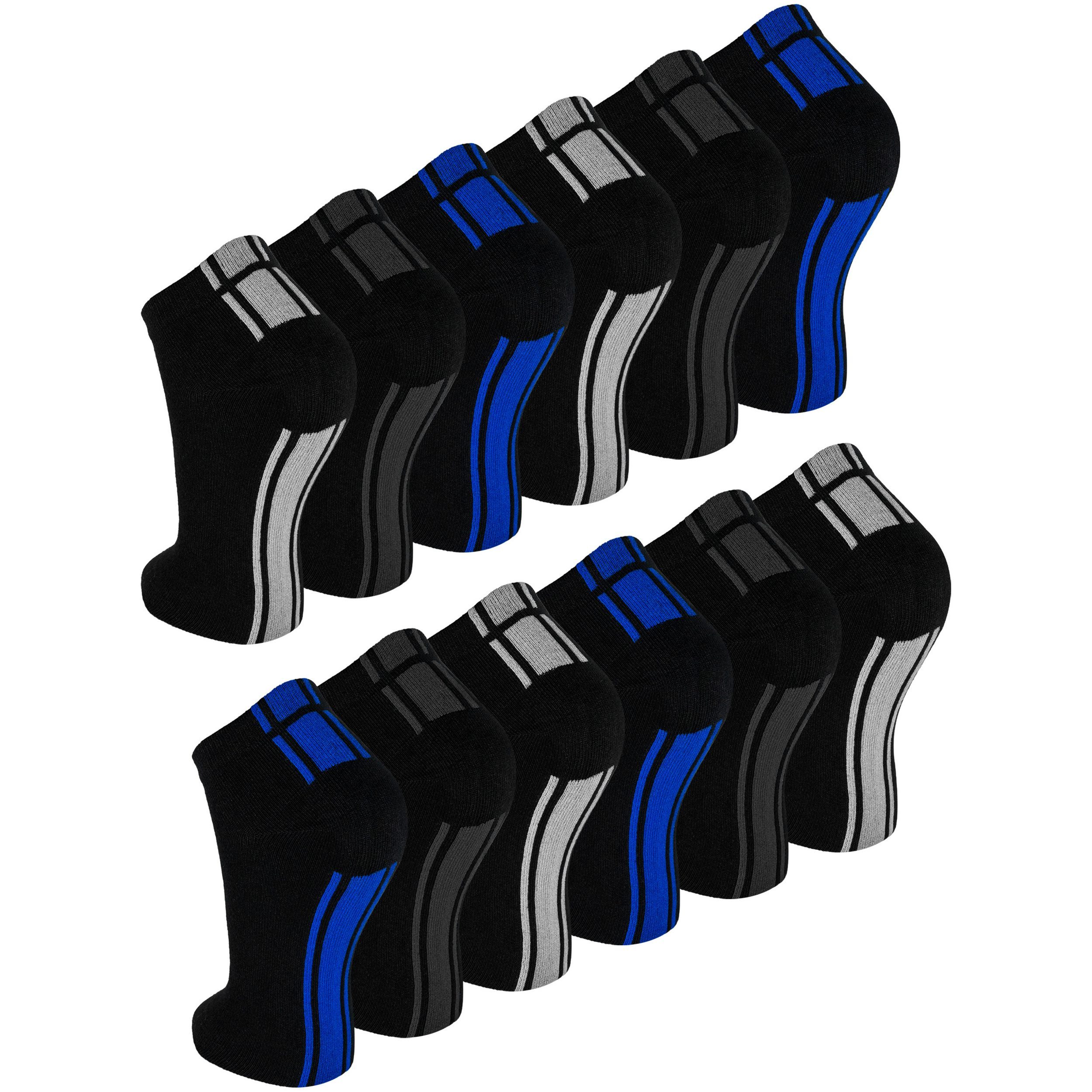 Image of 12 Pairs Of Unisex , Cotton, Breathable, Cuff, For Sports And Leisure, Short Socks