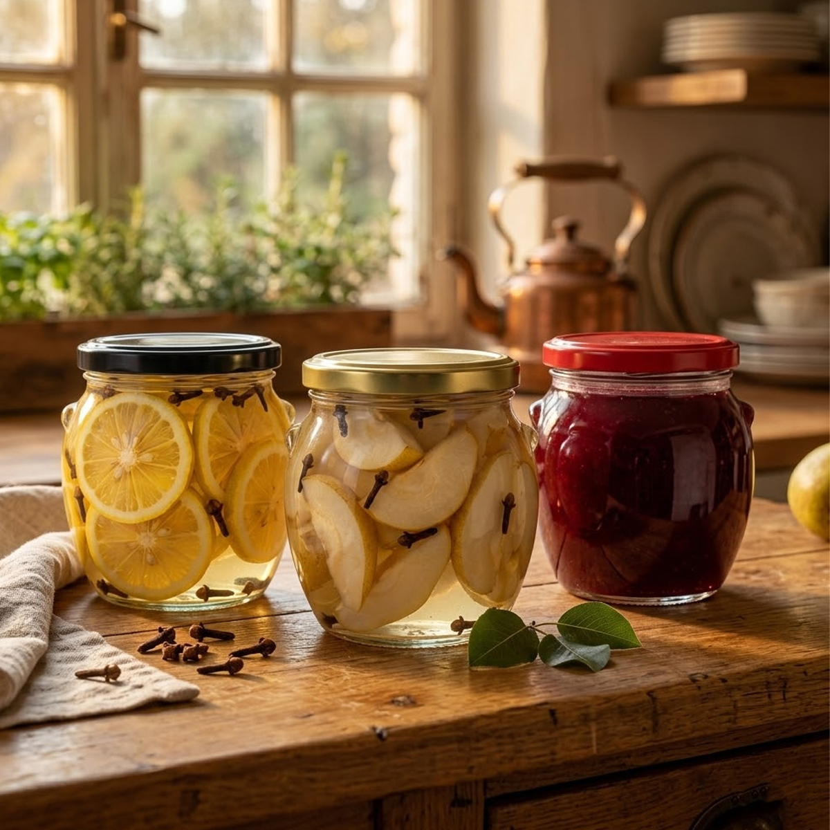 5x 520ml Jar With Fi82 Lid For , , Pickles, Honey, Salads, Glass Jars Twist For Pasteurization And Sterilization