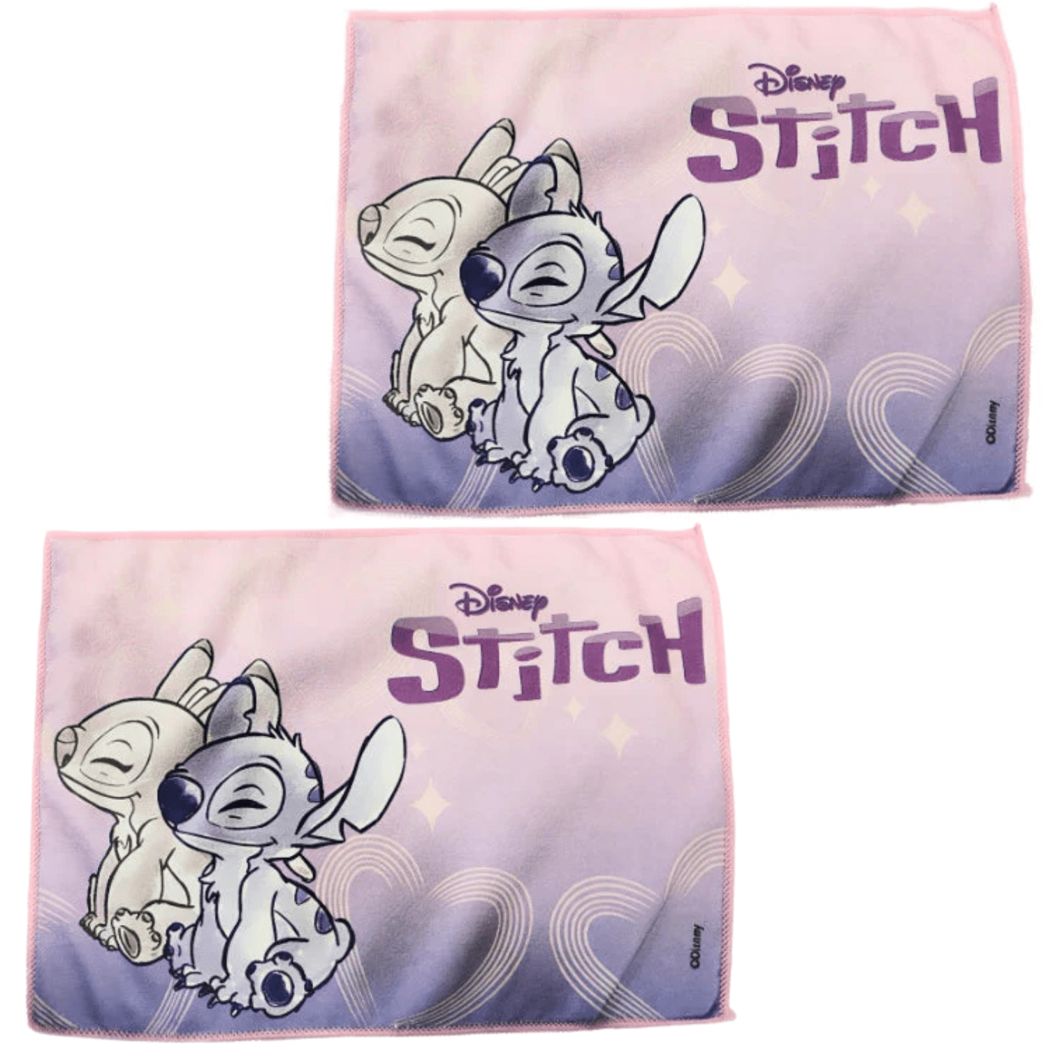 TEMU SET DUE TOVAGLIETTE STITCH E ROSA 30x40 CM �� SOTTOPIATTO LAVABILE RIPIEGABILE PER BAMBINI SCUOLA ASILO