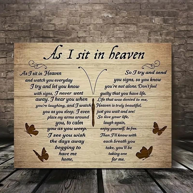 TEMU 1pcs 2d Flat, Wooden Framed Canvas Art Prints In Heaven, Bedroom Living Room Home Decor, Her In Heaven, Canvas Printed Poster Pictures, Framed,