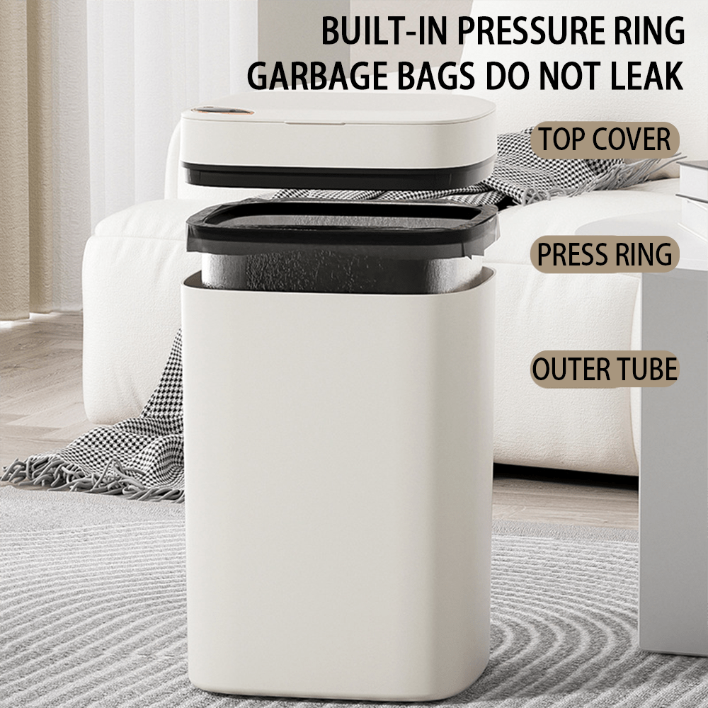 16L Smart Trash Can with Touchless Motion Sensor