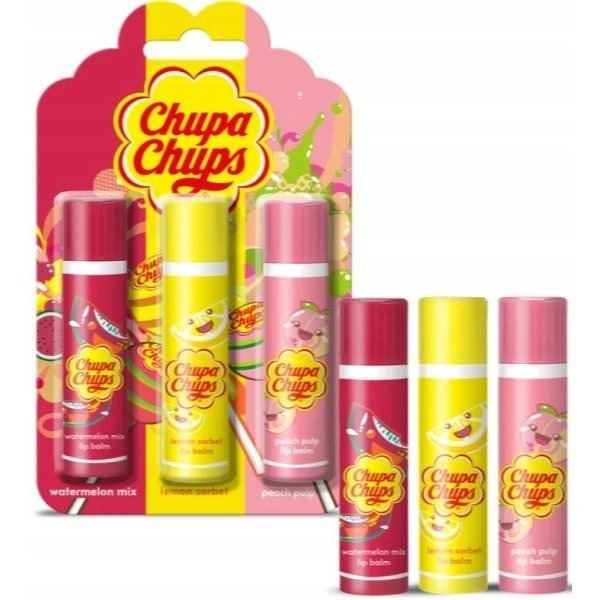 TEMU Chupa Lippenbalsem Trio 3 stuks Set van Hydraterende Lippenbalsems