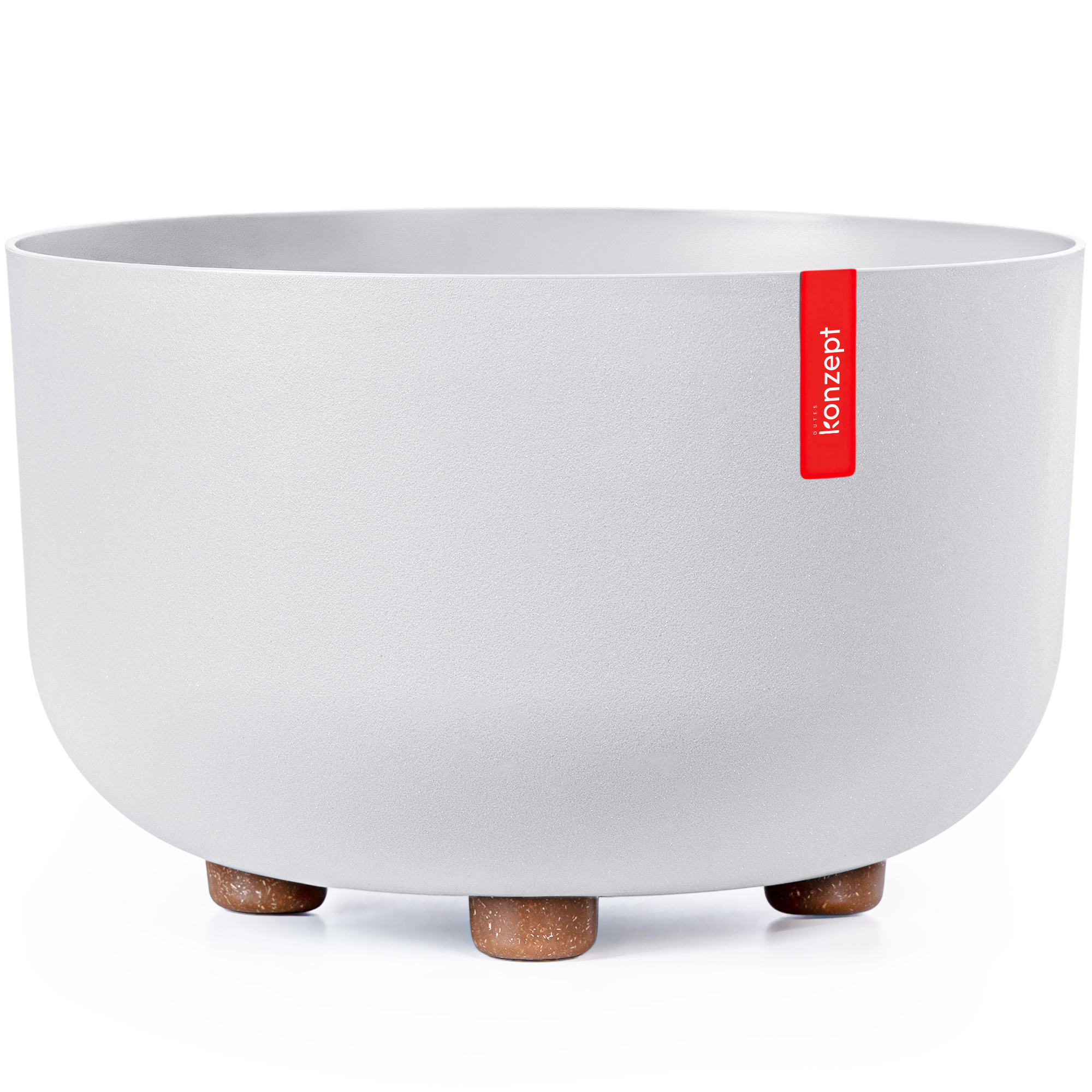 Image of Flower Pot With Feet Ø 27 Cm, Large Planter For Indoor & Outdoor, Uv-resistant & Weatherproof