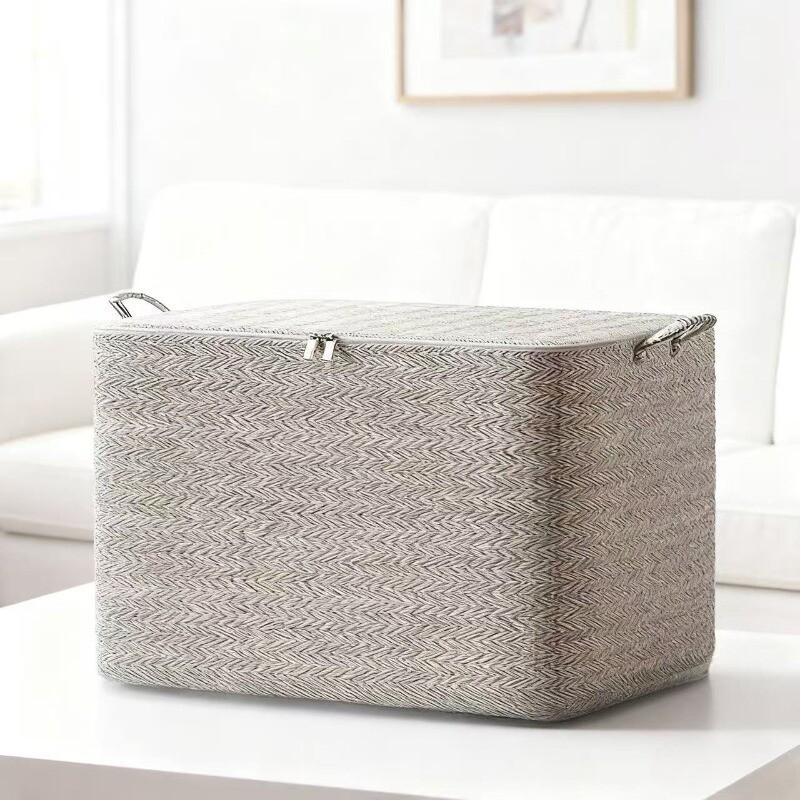 2pcs Large Foldable Storage Boxes with Lids for Home Moves