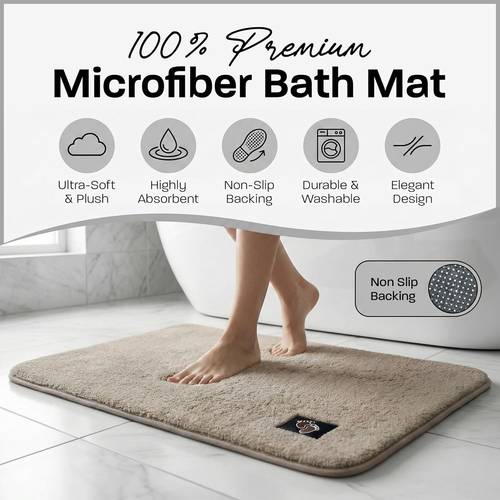 memory foam bath mat bundle soft washable bathroom floor mat with absorbent surface quick backing for shower toilet bathroom
