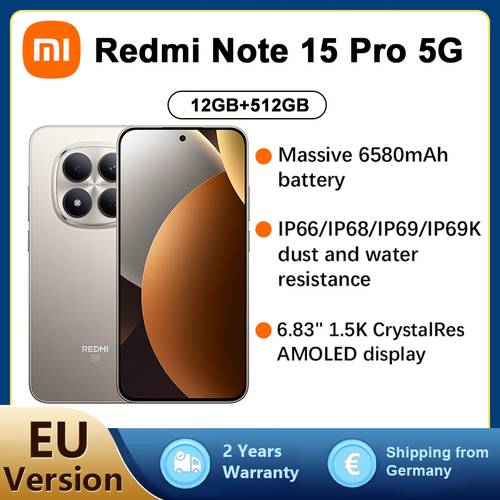 photo de l'article redmi note 15 pro 5 +512 (adaptateur non )