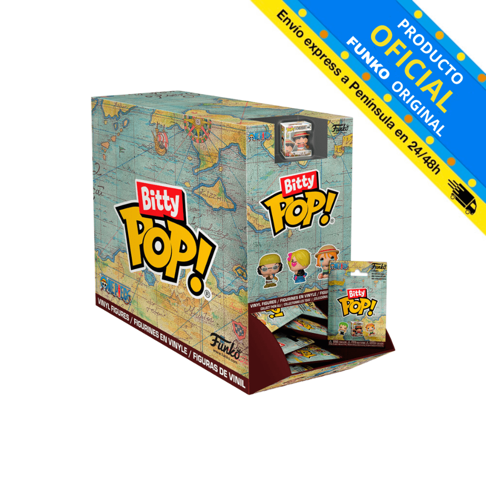 TEMU FUNKO BITTY POP! ONE PIECE - 1 SOBRE SORPRESA, 86898, TIENDA CON LICENCIA OFICIAL, ENVIO 24-48 HORAS PENÍNSULA, FIGURA, CABEZÓN, MUÑECO,