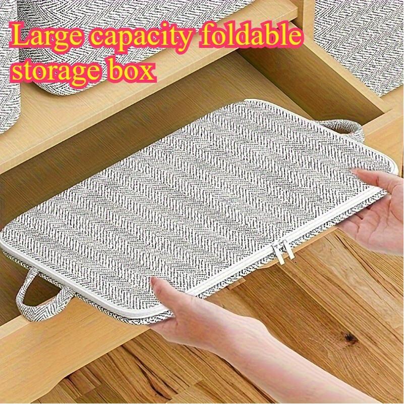 2pcs Large Foldable Storage Boxes with Lids for Home Moves