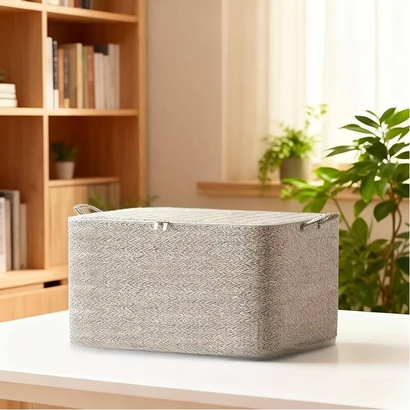 2pcs Large Foldable Storage Boxes with Lids for Home Moves