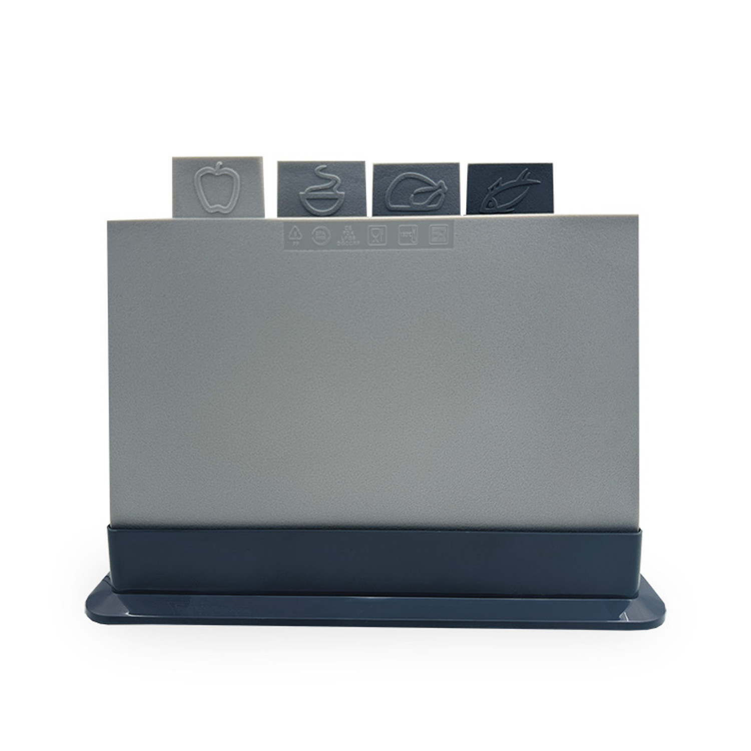 Image of A Set Of 4 Cutting Boards In Different Colors On A Mr1787 Stand