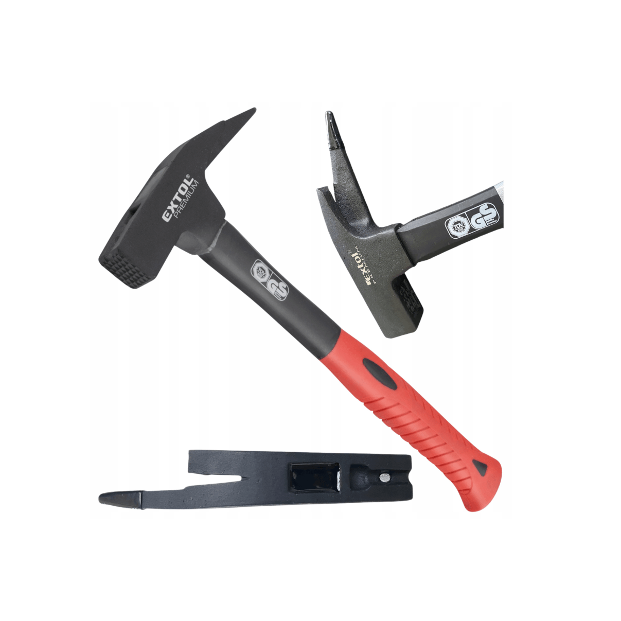 Image of 600g Roofing Hammer With Magnet Handle Fiberglass Din 7239, Extol Premium, For Workshop Work, For Assembly Work
