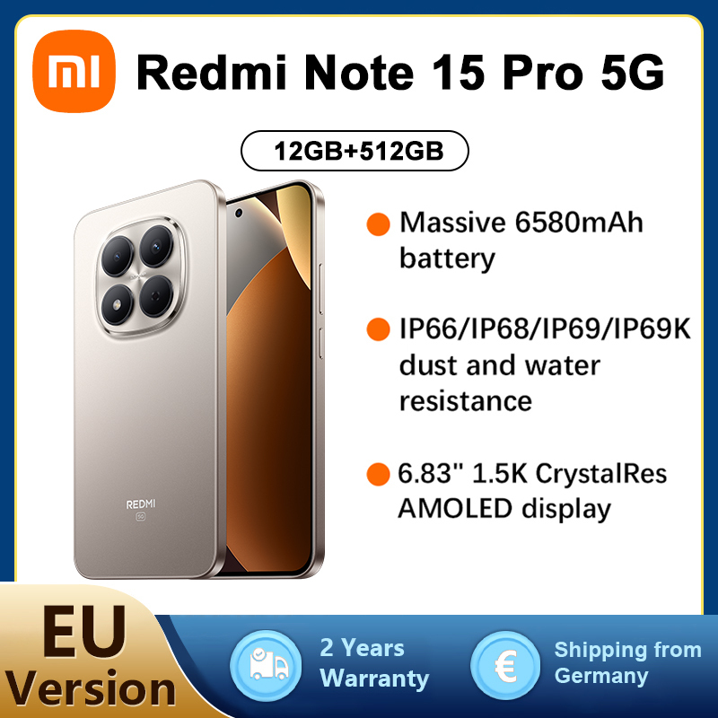   redmi note 15 pro 5 +512   (adaptateur   non  )