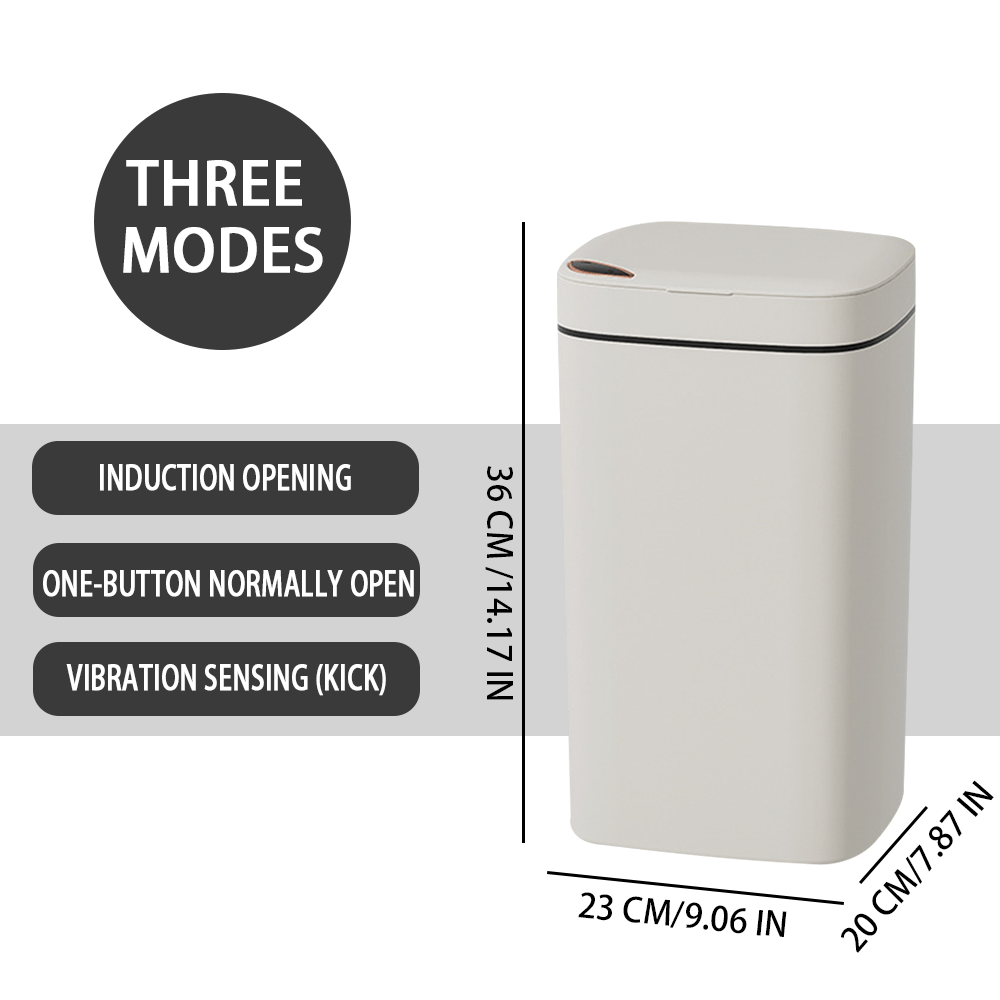 16L Smart Trash Can with Touchless Motion Sensor