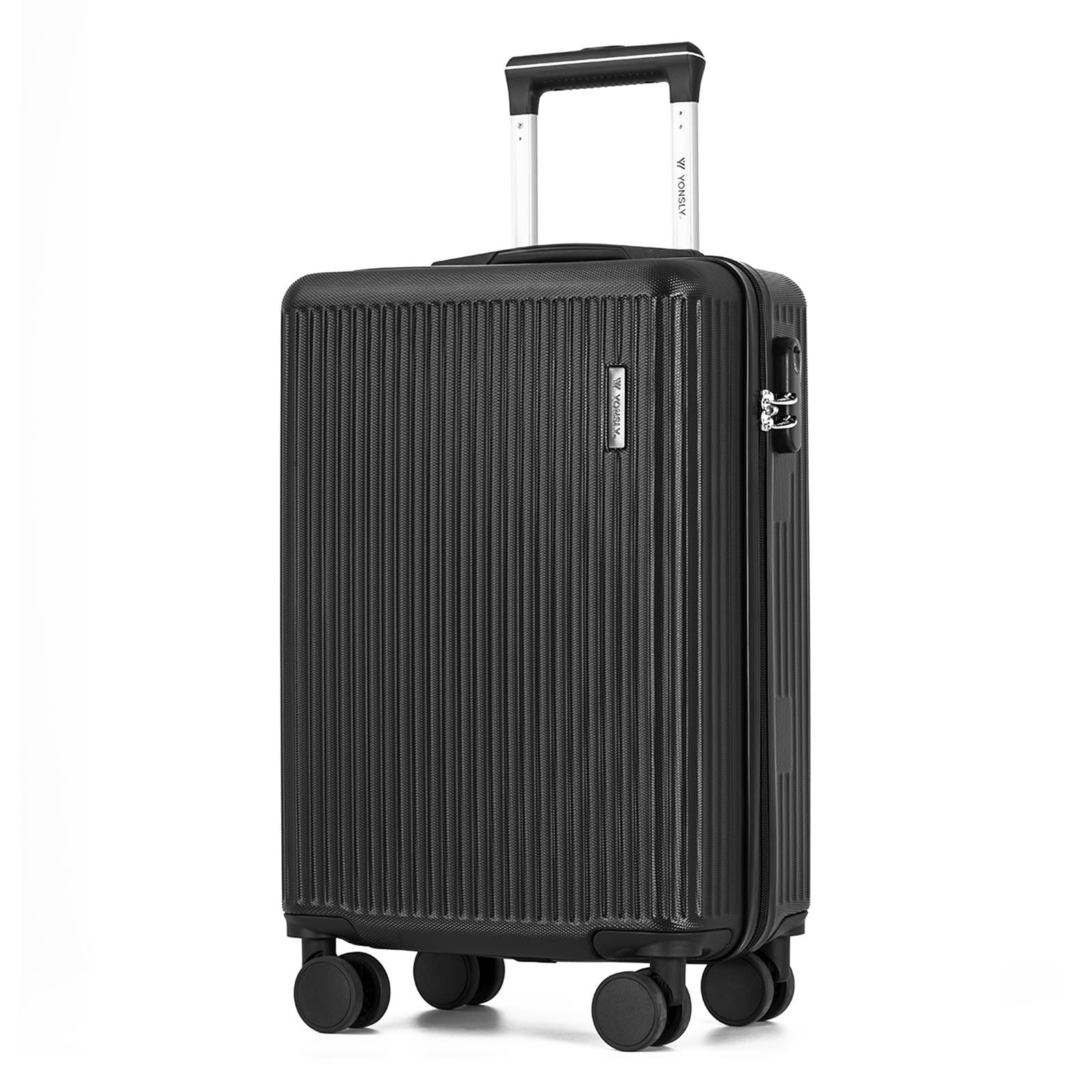 Trolley Suitcase, Cabin Luggage Hand Luggage, Hard Shell Rolling Suitcase With 4 360° Wheels, Lock, Ergonomic Handle, Travel Vacation