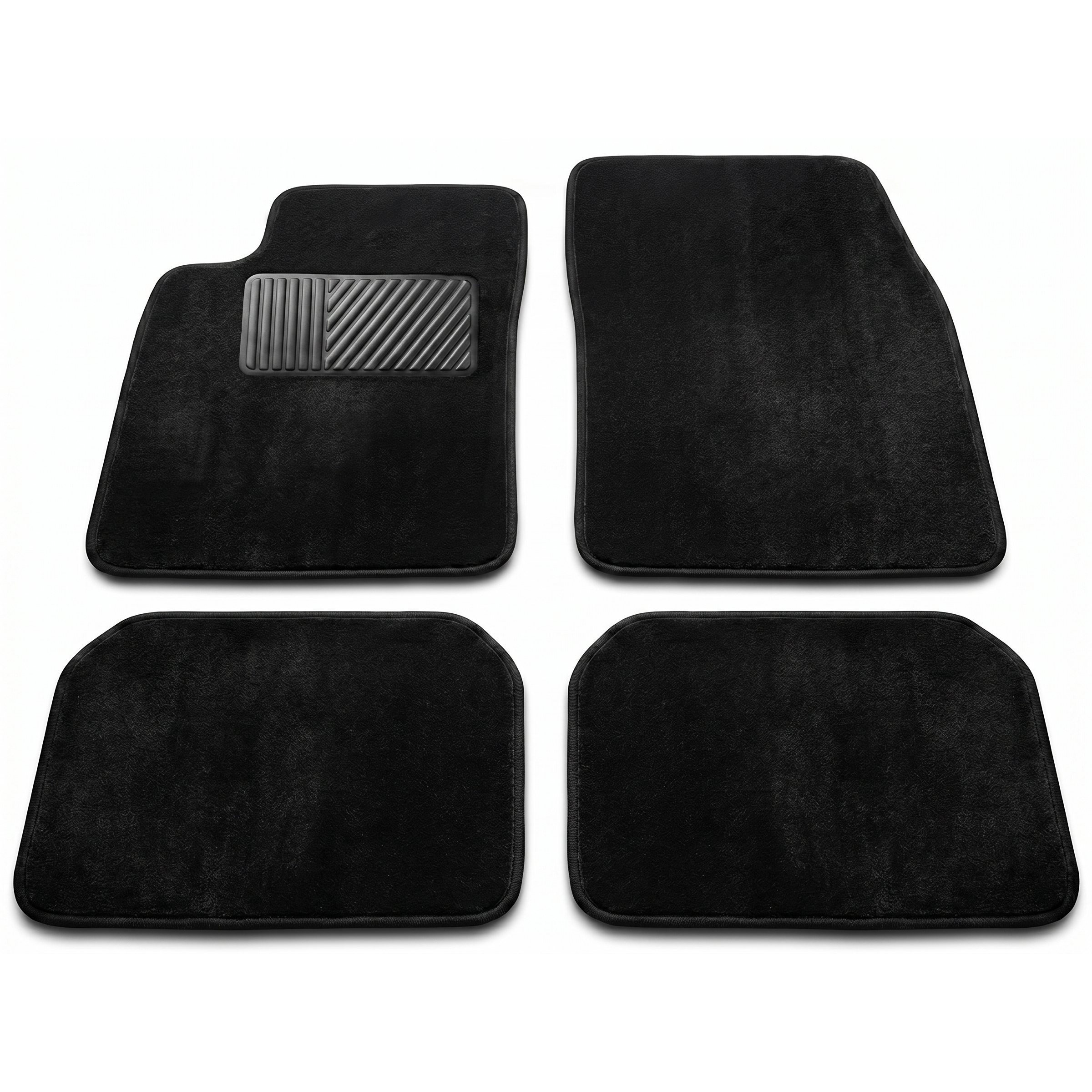 TEMU Set 4 Tappetini Auto Universali in Moquette Antiscivolo �� Protezione Auto, Resistenti e Facili da Pulire - Tappetini R3