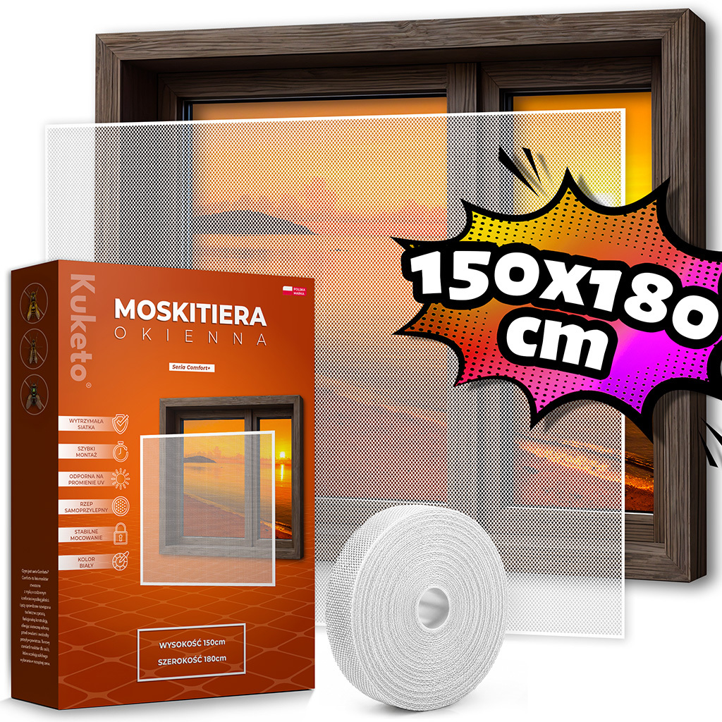 TEMU Net - 180x150 Cm Net With Self-adhesive Tape For Windows Against Mosquitoes, Flies, Insects, No-drill Installation, Of Cutting With Scissors,