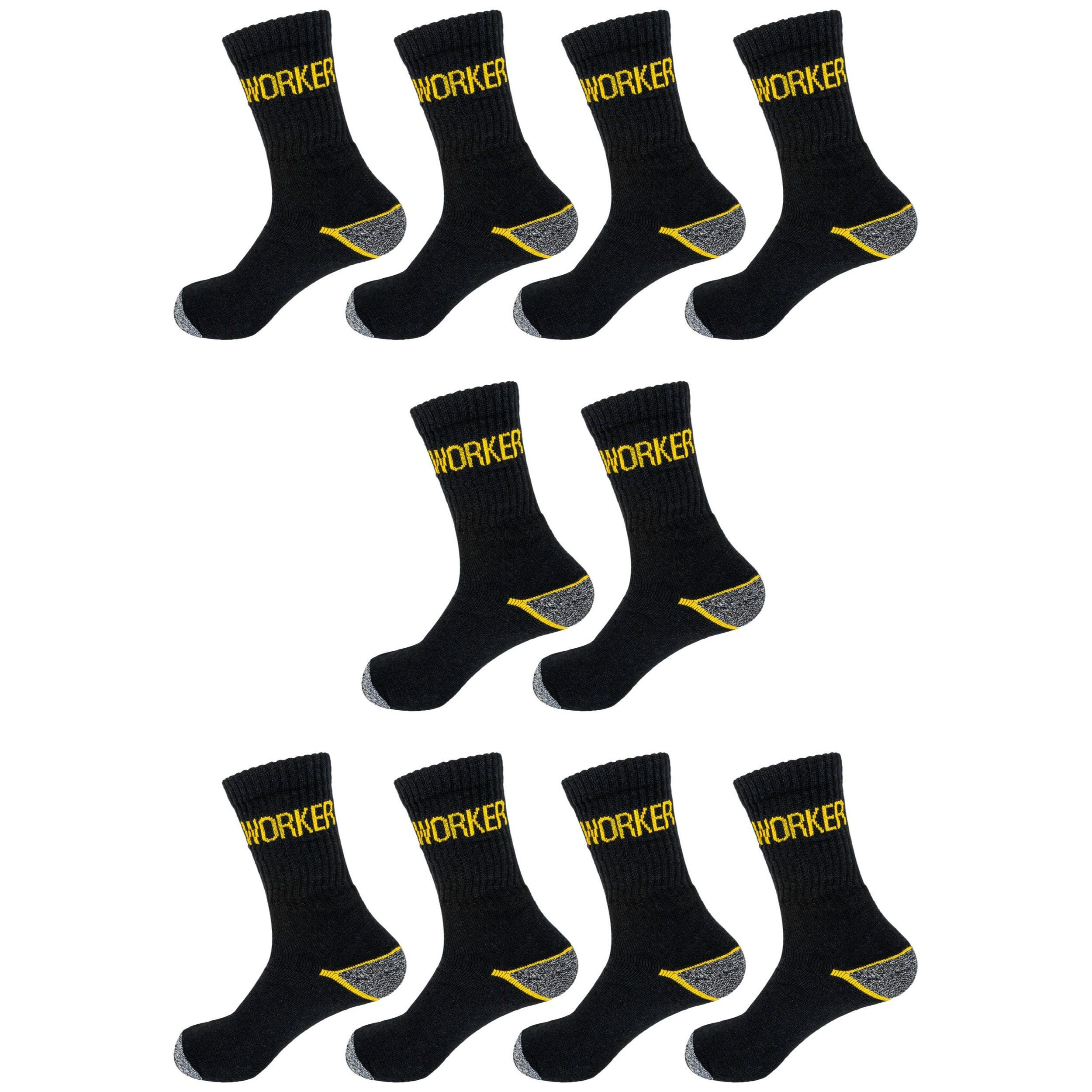 10 Pairs Of 's Work Socks, Thick Cotton Socks Without Rubber Print