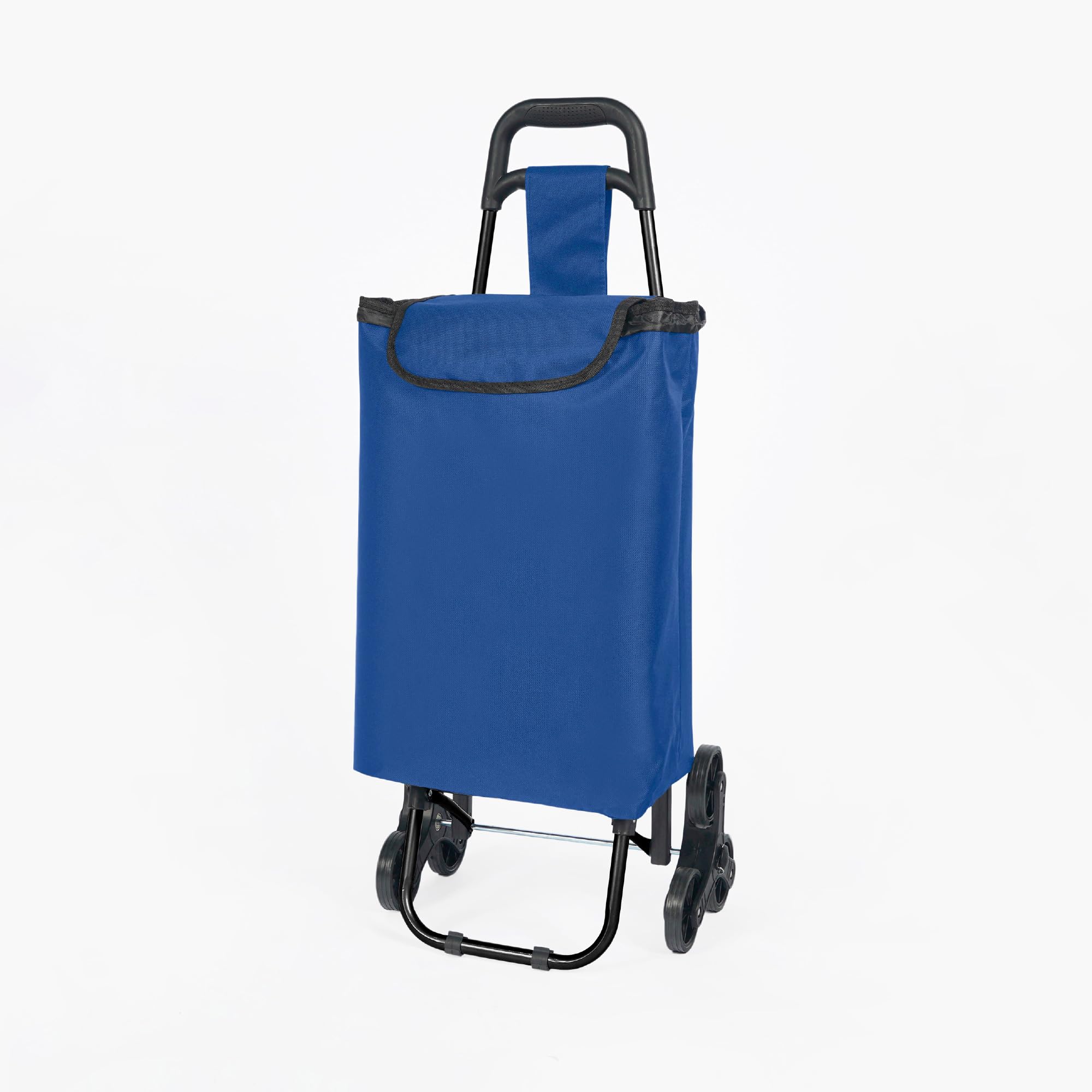 TEMU Carrello Saliscale Pieghevole con Borsa Impermeabile, Porta per Scale Supermercato e Casa, Struttura in Acciaio