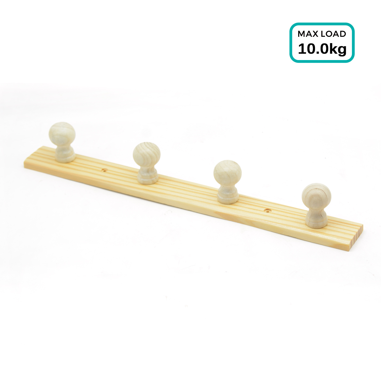 TEMU Gancho de Pared de Madera (3/4/5 Ganchos, Carga 10kg) | Organizador de Pared de Madera con Ganchos (3/4/5 Hooks, Duradero) | Gancho de Madera