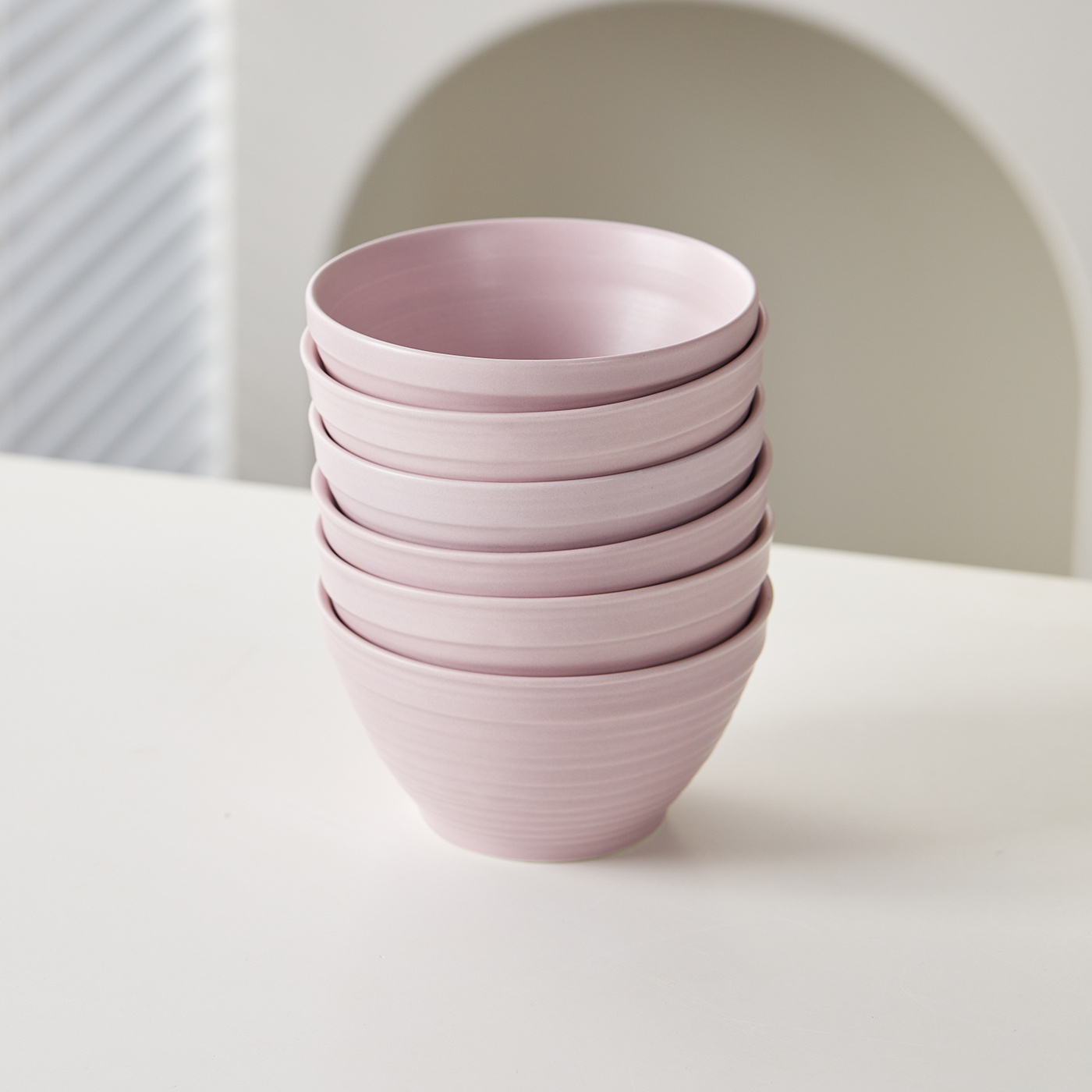 TEMU 6pcs, 4.5 Inches, Ø11.8cm, 350ml, Bowl Set, Tableware Set, Fruit Bowl, Snack Bowl, Bowl, Cereal Bowl, Dessert Bowl, Ice Cream Bowl, Classic ,