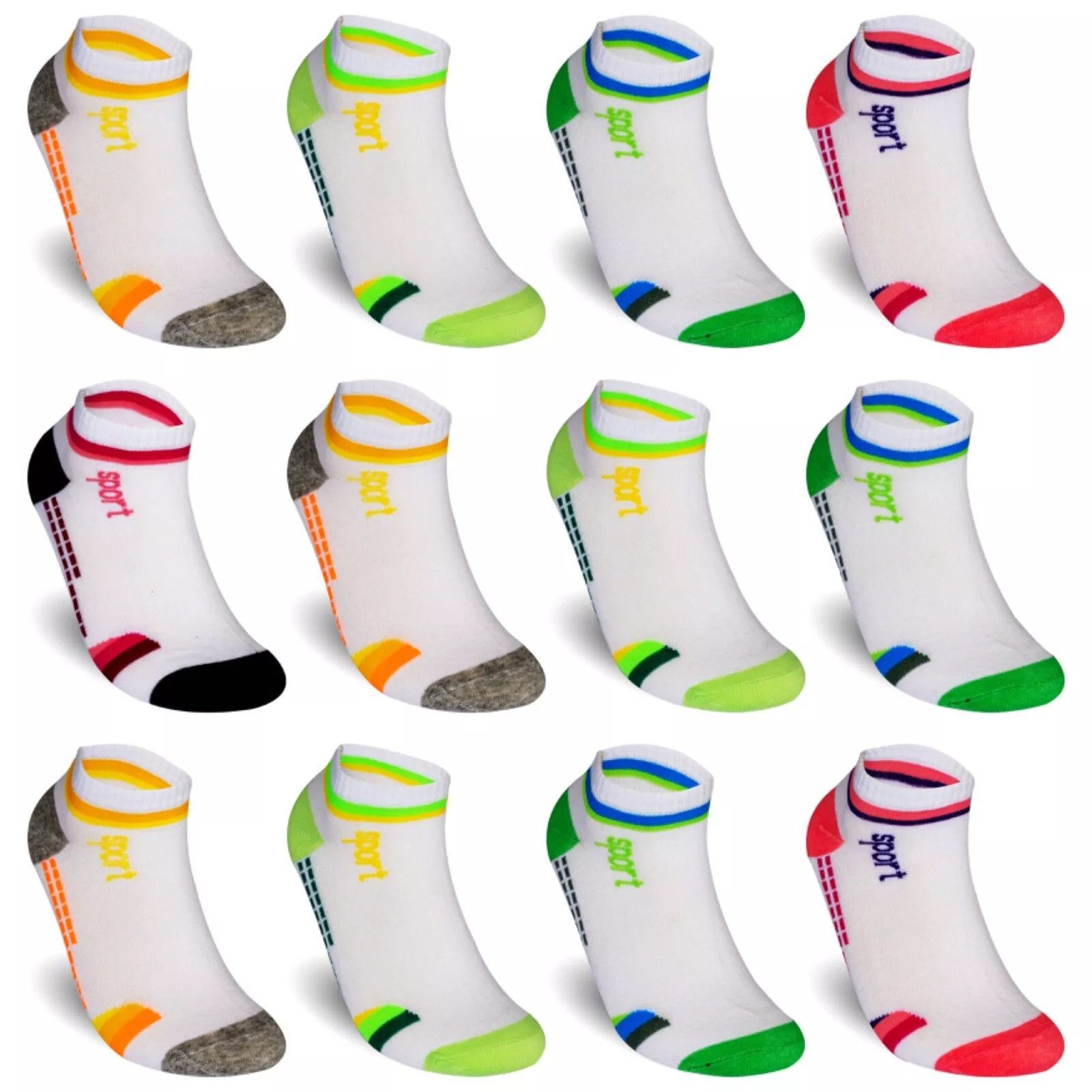 Image of Women's Cotton , 12 Pairs, Short Socks For Casual And Sports Use