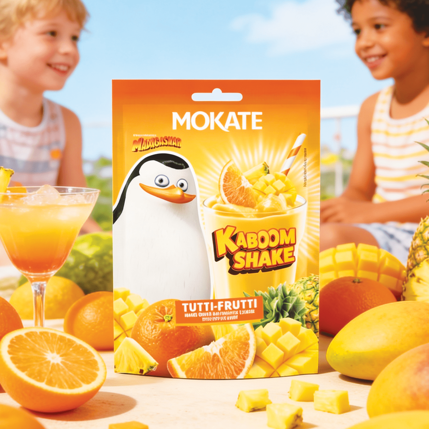 3-pack - Mokate Kaboom Shake Tutti Frutti With Popping Candy - Instant Drink Powder 3x30g