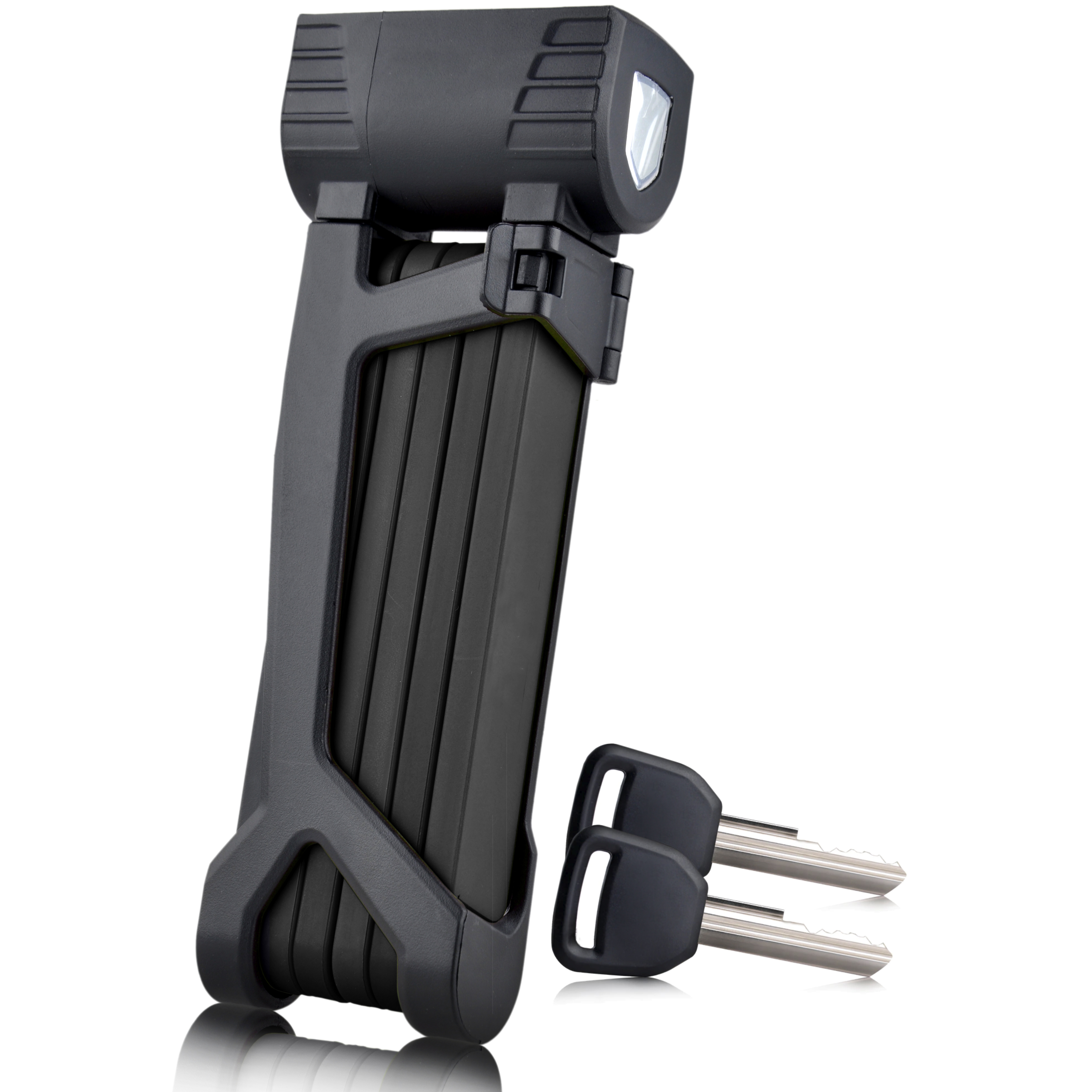 Folding Bike Lock With Mount 90cm - Security /10 - Bike Lock, Ebike Lock, Wheel Lock, Professional Folding Lock, Bicycle Folding Lock, Link Chain Lock, Clip-on Lock