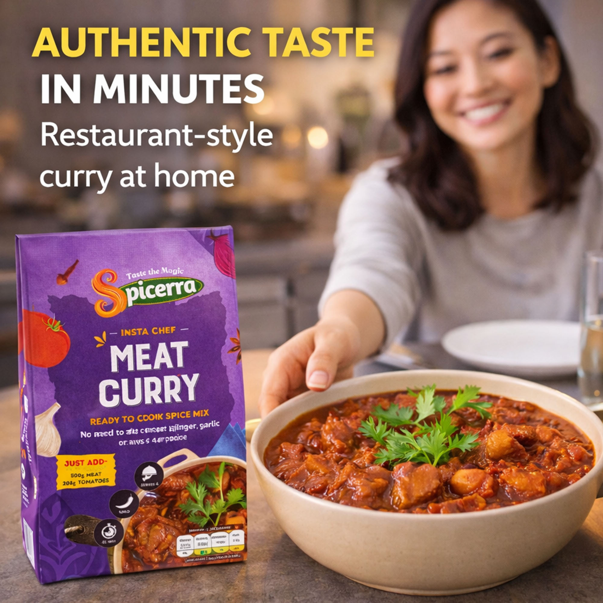 Meat Curry Spice Mix 35g, Ready to Cook