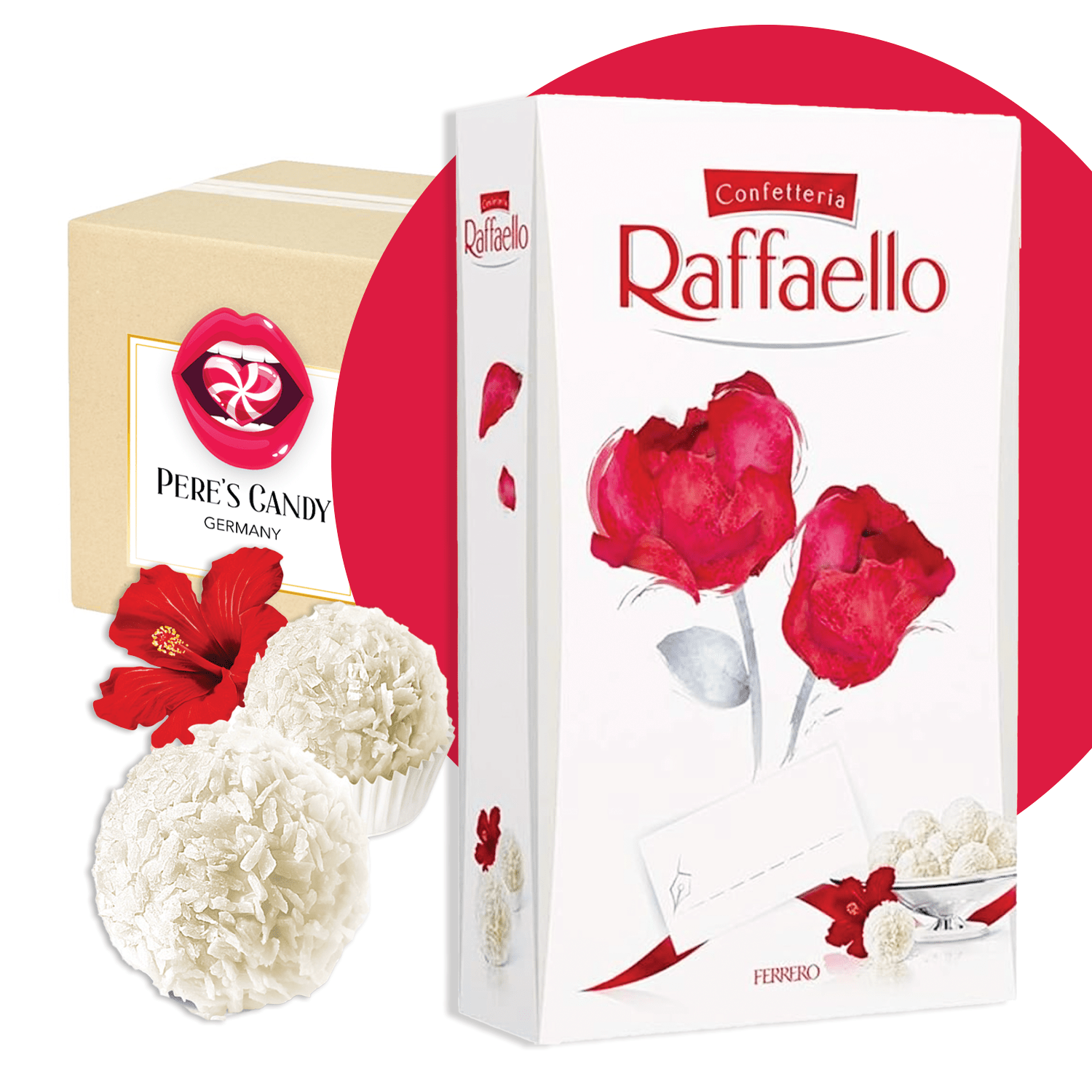 Raffaello 80g - Coconut-almond Specialties With Crispy Wafer Shell And Creamy Filling (8 Balls)