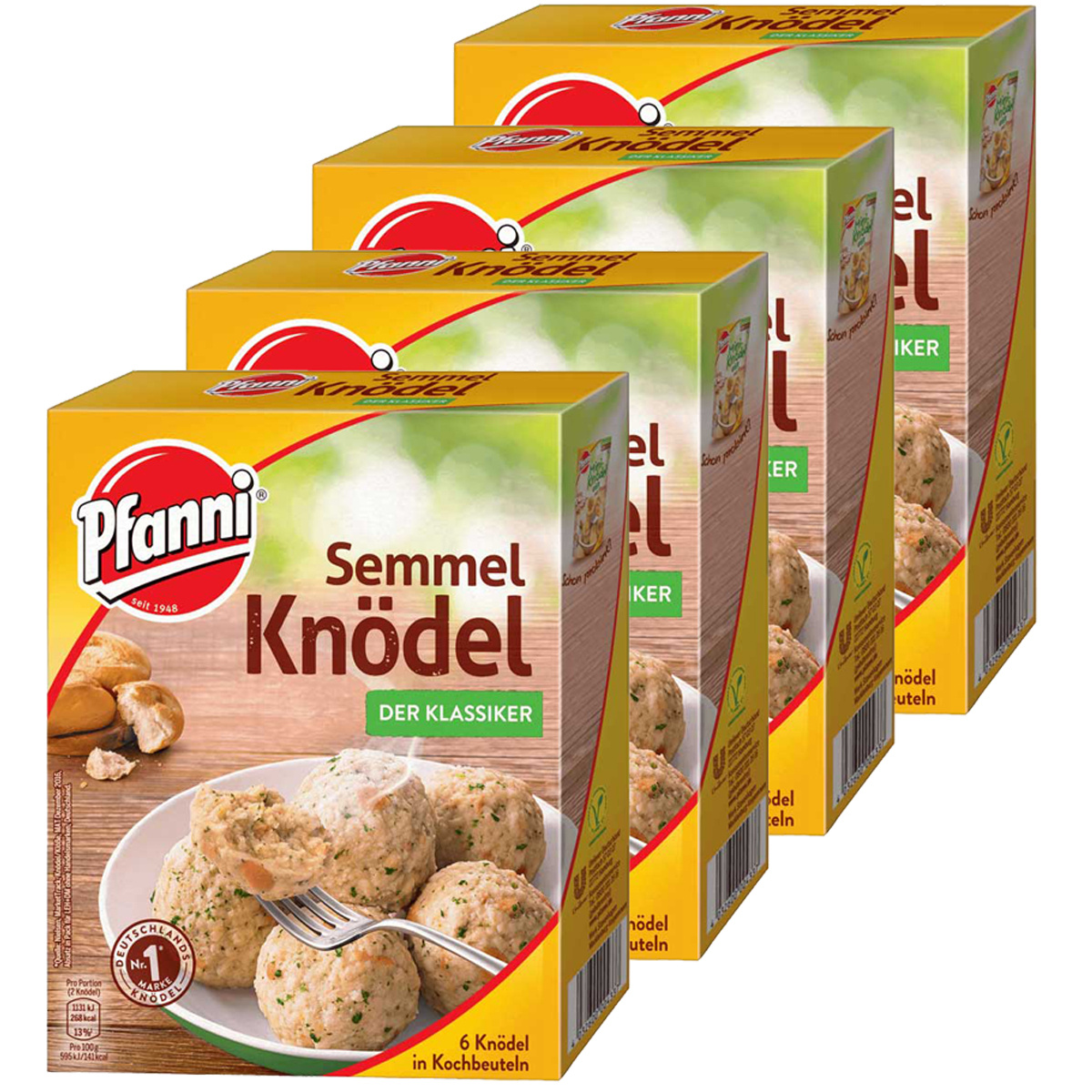 Image of Pfanni Bread Dumpling The Classic Dumpling In Cooking Bag 200g 4-pack