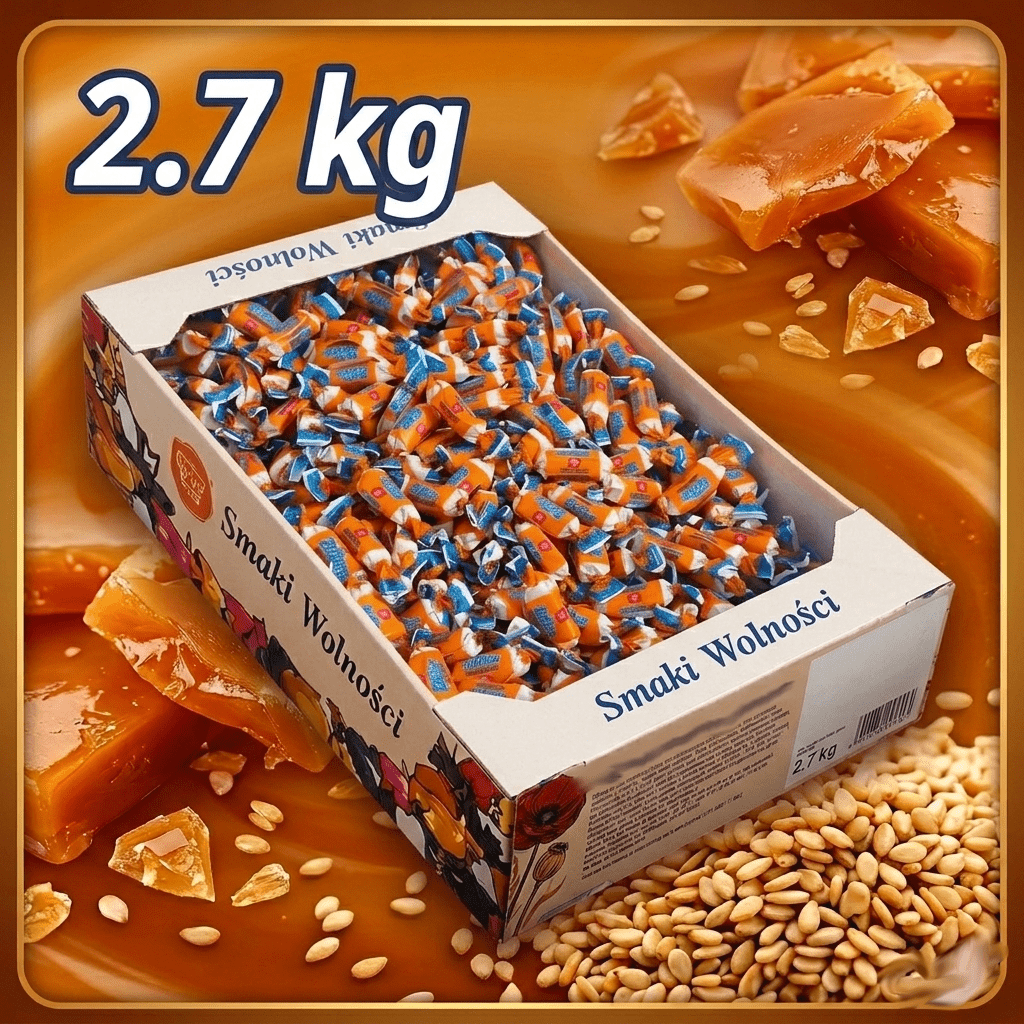 Mini Toffee Mix Of Flavors Large Packaging 4 Flavors 2700g 2.7kg