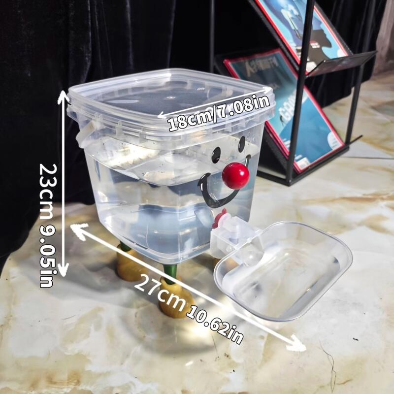 E-shop Wasserspender für Haustiere, 3-Liter-Fassungsvermögen, keine Batterie oder Stromversorgung erforderlich, leicht zu reinigen und wasserdicht, für