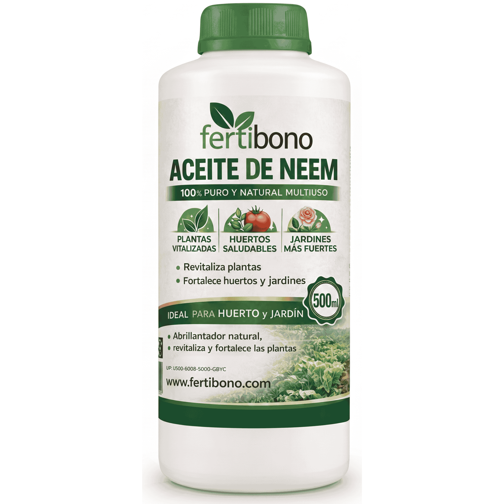 TEMU Aceite de Neem 100% Puro 500 ml | Prensado en Frío – Cuidado natural para plantas sanas en hogar, jardín, terraza y oficinas