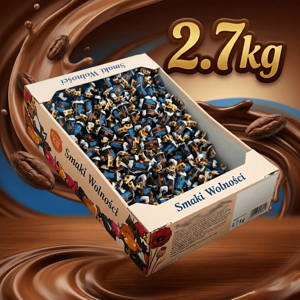 Mini Toffee Mix Of Flavors Large Packaging 4 Flavors 2700g 2.7kg