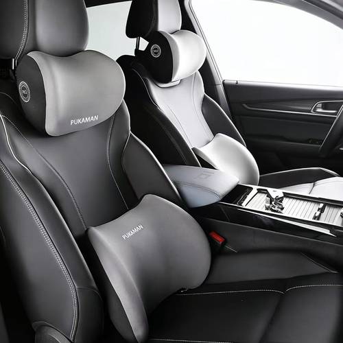 1pc car headrest lumbar support car neck pillow waist cushion driver seat backrest car cushion driving lumbar support waist support car accessories car interior set seat backs