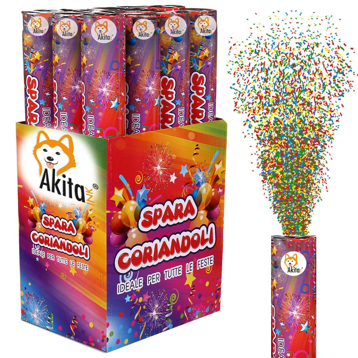 TEMU Akitaink 4 Confetti Cannon Tubes, 40 Cm: Magical Effect For Parties, Weddings, Special Occasions, Graduations, Baby Showers, Birthdays