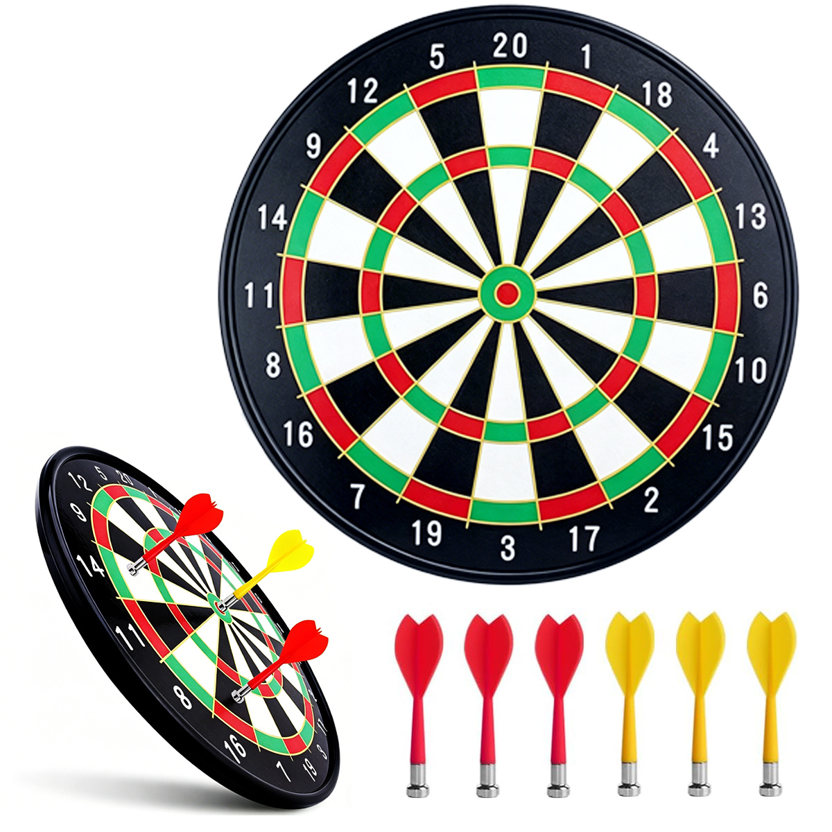 Image of 16-inch Magnetic Dartboard With 6 Magnetic Darts, Safe Dart Game, Suitable For Parties, Families, Gardens, And As A Gift.