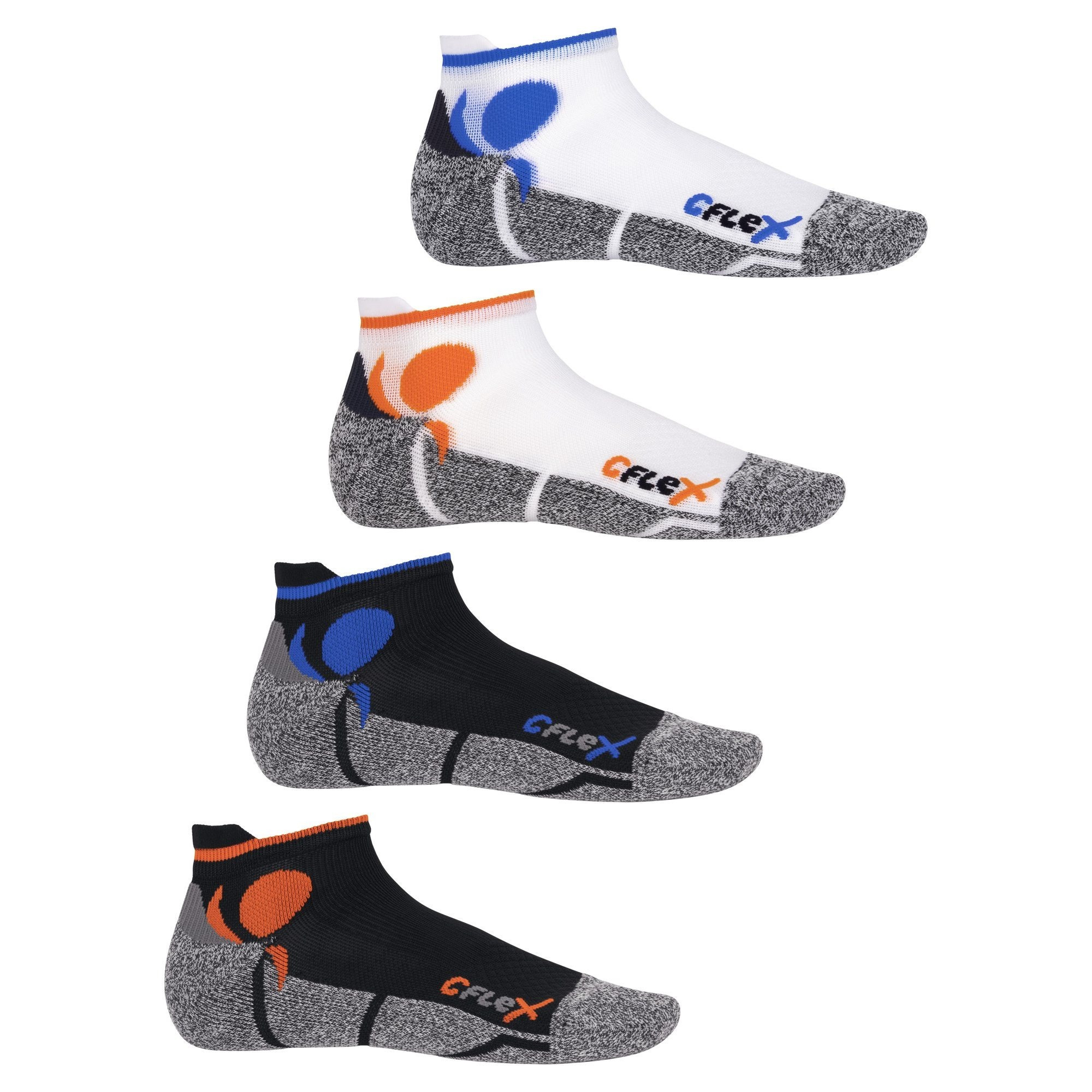 4 Pairs Of Sports For Women And Men – Breathable Functional Socks, Padded With Terry Cloth