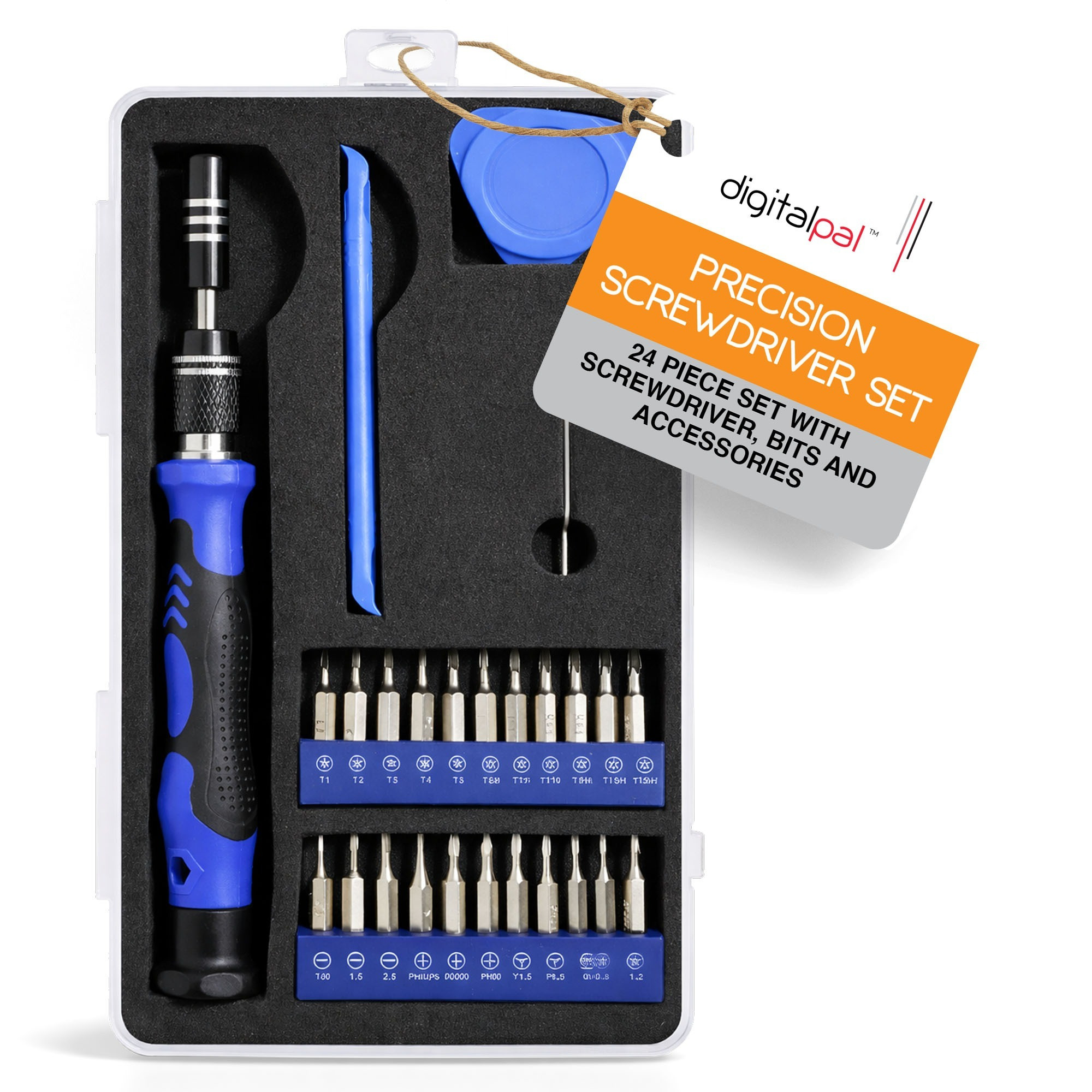 TEMU 24 Piece Precision Screwdriver Set | Mobile Phone Repair Screwdriver Set | Magnetic Mini Screwdrivers For Electronics Repair | Portable Tool Kit