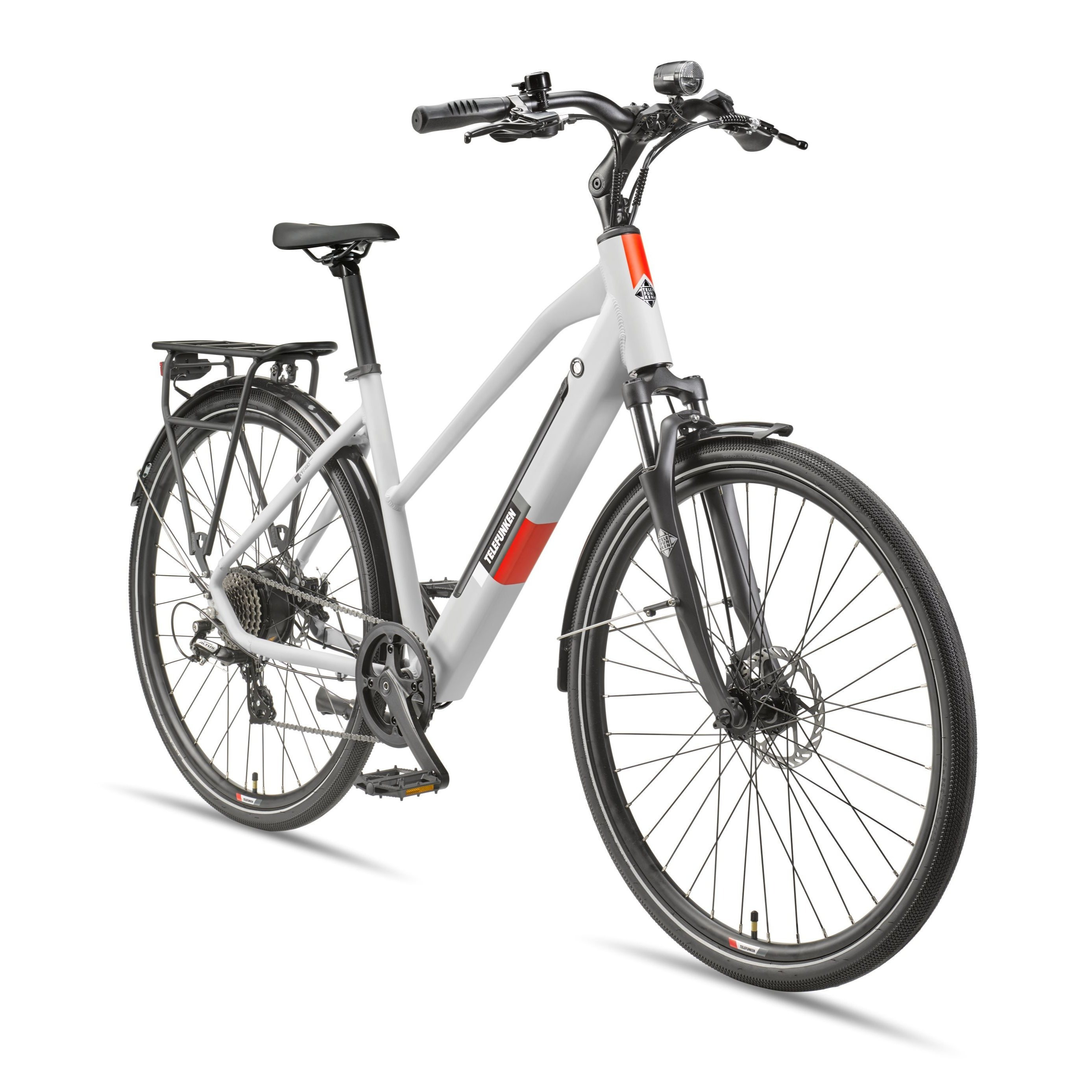 Telefunken 28-inch E-bike For Women | Trekking Pedelec With 8-speed Derailleur & Disc Brakes | Electric Bike With 250w Rear Motor & Integrated 417.6wh Li-