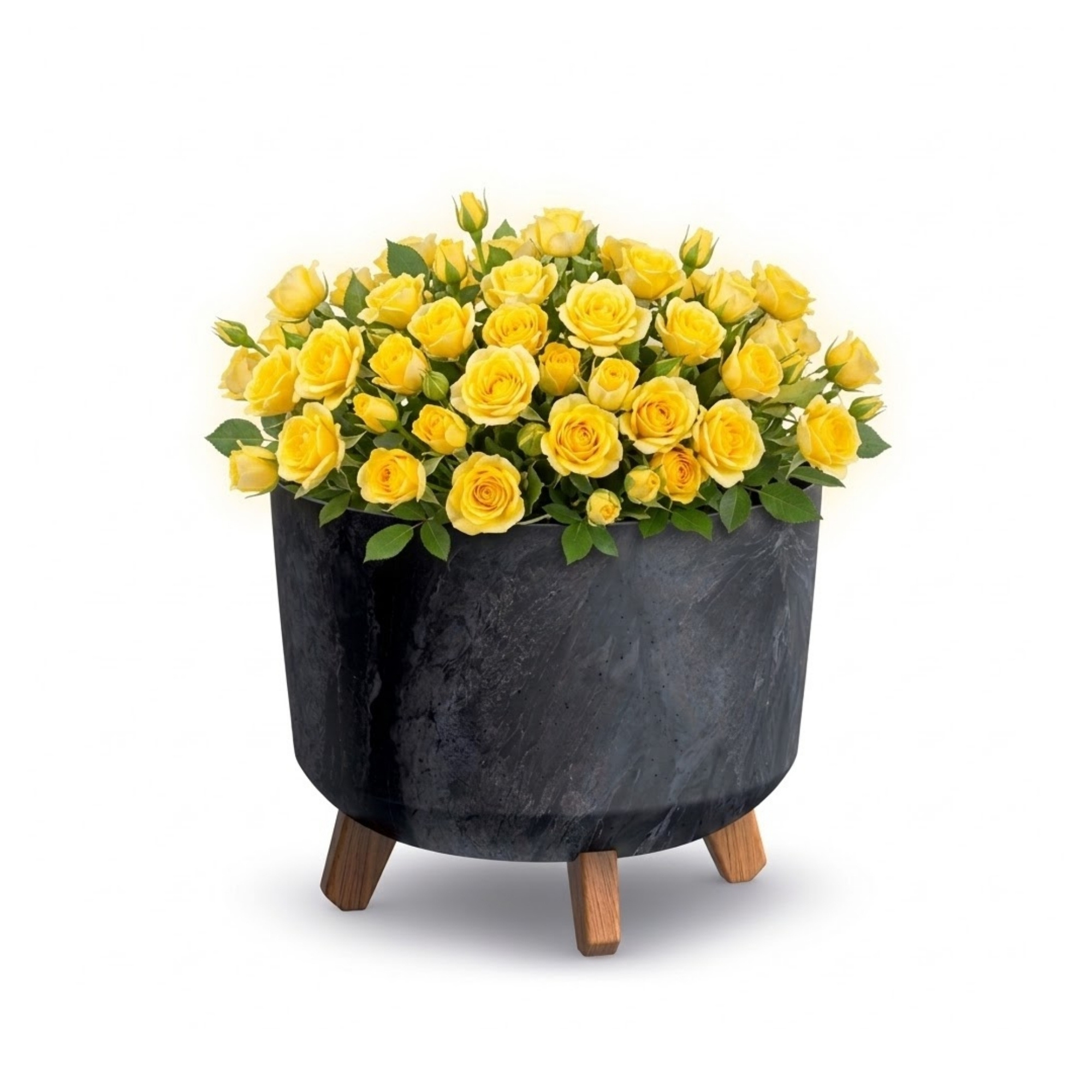 Round Plant Pot With Feet, 28.5 Cm, , Planter, Flower Pot, Round