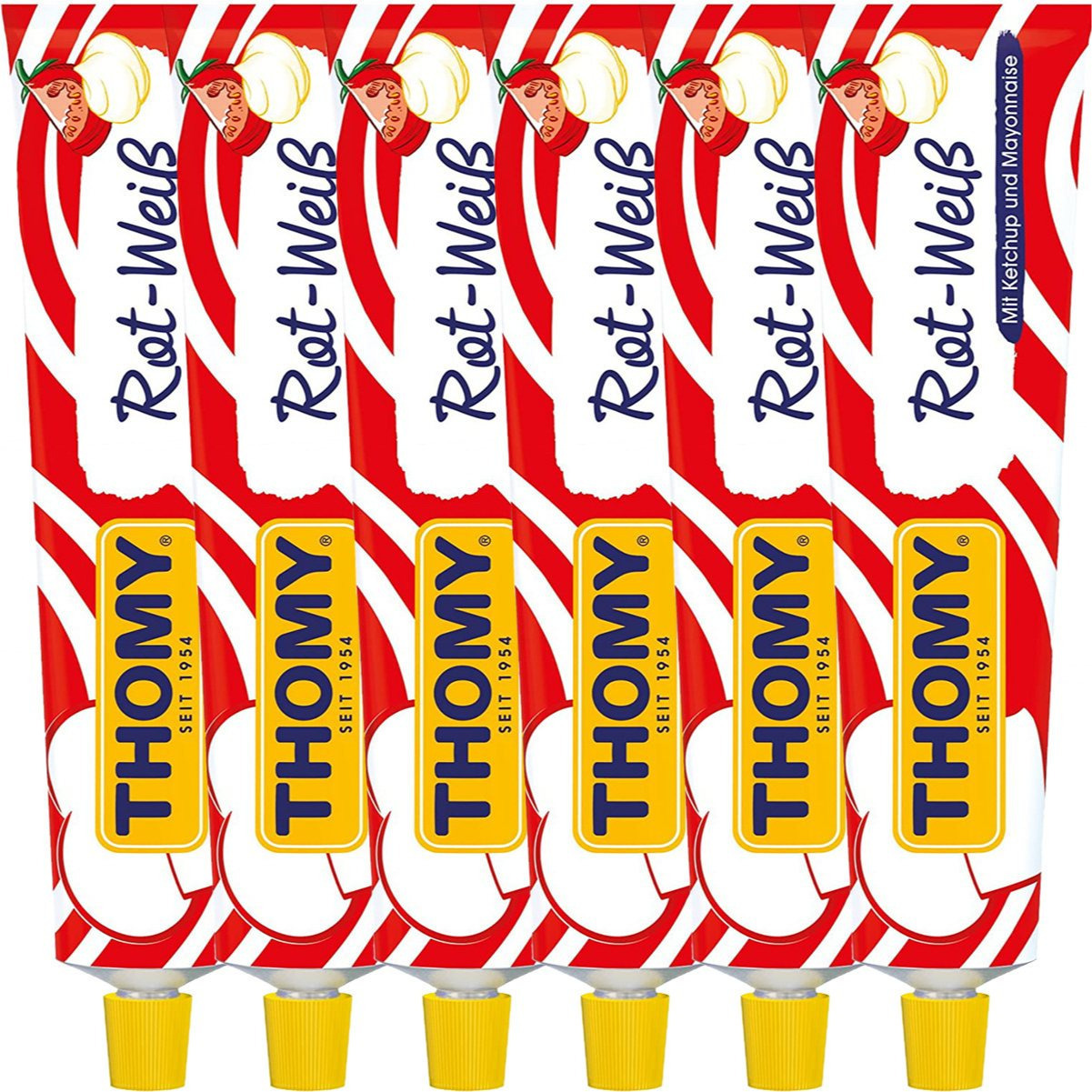 Thomy Red & White Ketchup And Mayonnaise Double Enjoyment 200ml 6-pack