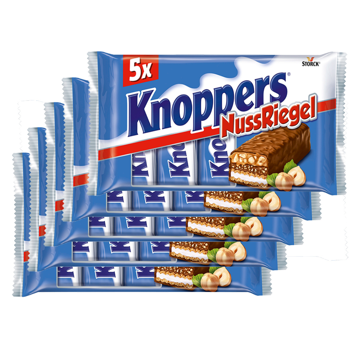 Knoppers Nut Wafers With Hazelnuts And Caramel 5-pack 5x 200g