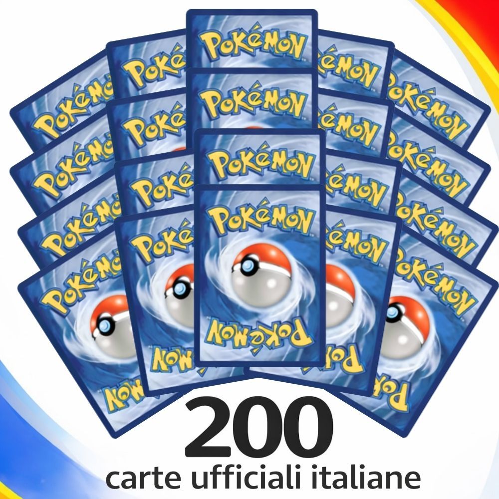TEMU : Authentic Lot Of 200 Pokémon Tcg Playing Cards In Italian Language