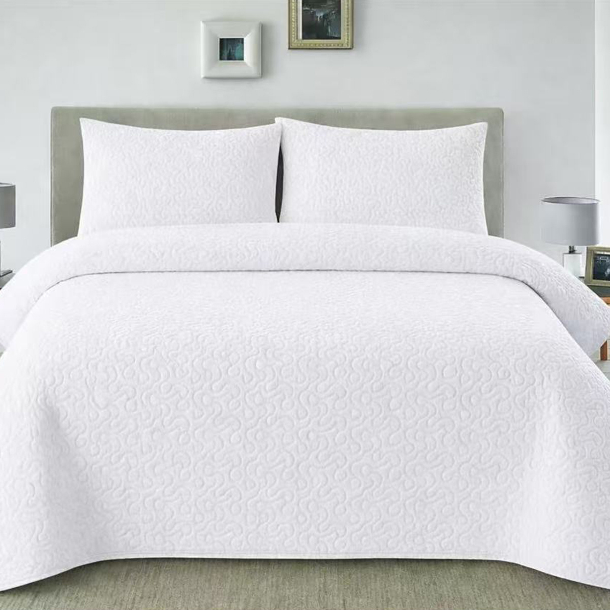 TEMU Colcha Reversible para Cama 90/105/135/150, Cubrecama de Microfibra 100% Poliéster, Fundas de Cojín