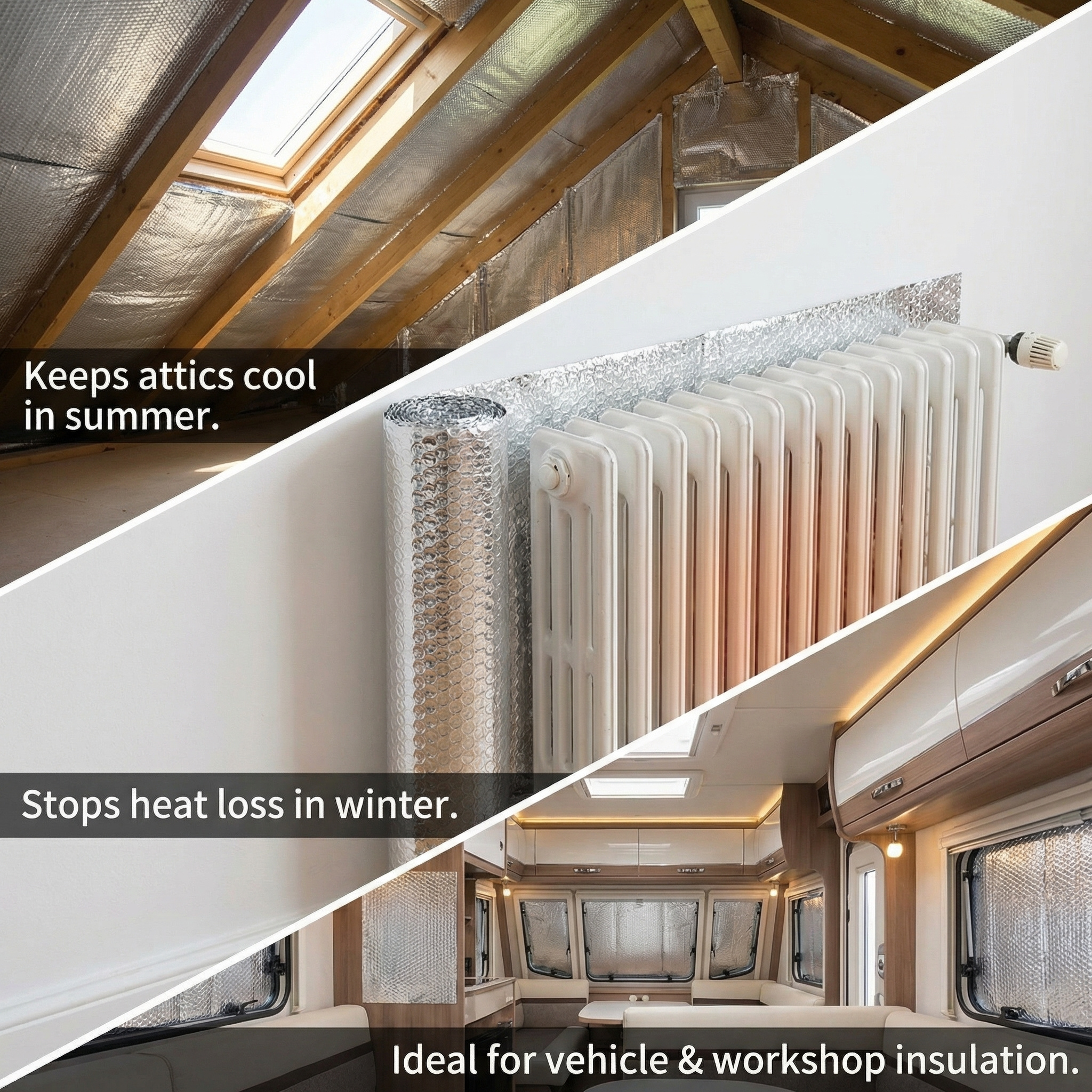 5m x 60cm Heat Reflective Foil for Radiators, Energy Saving